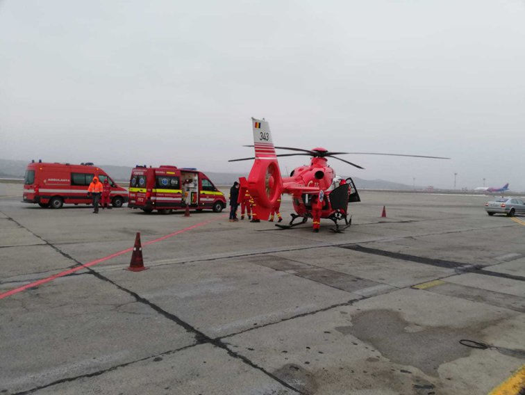 Imaginea articolului Platformă de aterizare a elicopterelor SMURD, amenajată în zona centrală a oraşului Cluj-Napoca