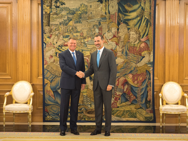 Imaginea articolului Iohannis a fost primit de Regele Spaniei, Felipe al VI-lea - FOTO şi VIDEO