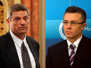 Oren David, ambasadorul Israelului la Bucureşti şi Cristian Diaconescu, ministrul român de Externe (Imagine: Mediafax Foto)