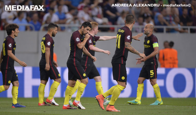 Imaginea articolului Steaua - Manchester City 0-5, în prima manşă din play-off-ul Ligii Campionilor. Aguero a marcat un hattrick după ce a ratat două penalty-uri