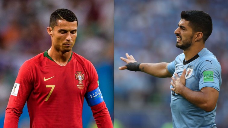 Imaginea articolului Optimile CM 2018 din Rusia | Uruguay - Portugalia: Scorul final este de 2-1 pentru echipa din America de Sud. Cristiano Ronaldo îşi face şi el bagajele, după Messi
