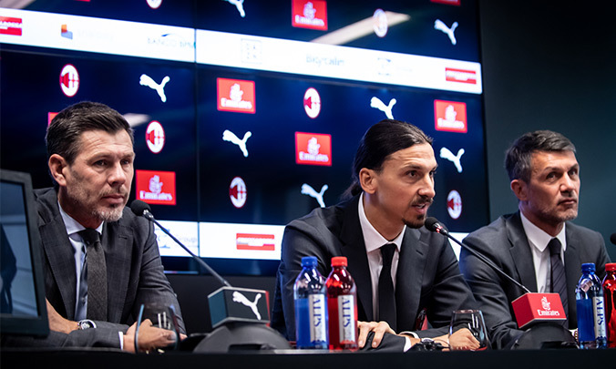 Imaginea articolului Zlatan Ibrahimovic, mai tare ca Ronaldo: "Sunt preşedinte, jucător şi antrenor la Milan"