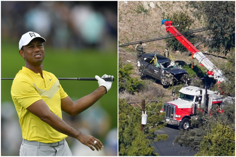 Imaginea articolului Tiger Woods, recuperare anevoioasă. Noi detalii despre starea de sănătate a sportivului, în urma accidentului rutier din Los Angeles. FOTO