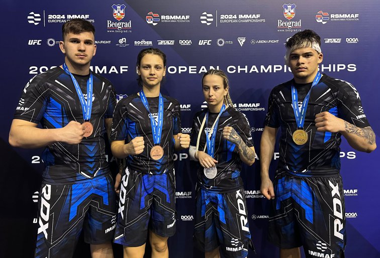 Imaginea articolului Aur, argint şi bronz pentru România la Campionatele Europene de MMA