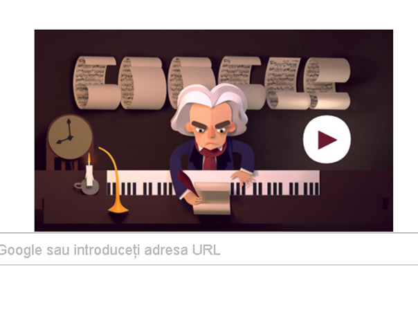 Imaginea articolului Google marchează împlinirea a 245 de ani de la botezul lui Ludwig van Beethoven printr-un nou logo