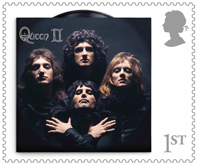 Imaginea articolului Queen, a treia trupă rock din istorie care ajunge pe timbre poştale