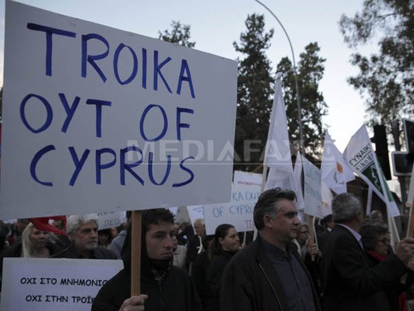 Imaginea articolului Manifestaţie a naţionaliştilor ciprioţi la Nicosia împortiva planului european de salvare
