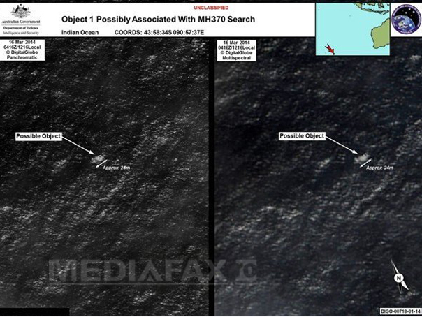 Imaginea articolului Două obiecte "posibil legate" de avionul dispărut, observate prin satelit: Pista este credibilă. IMAGINILE oferite de autorităţi. O navă a ajuns în zonă - FOTO, VIDEO