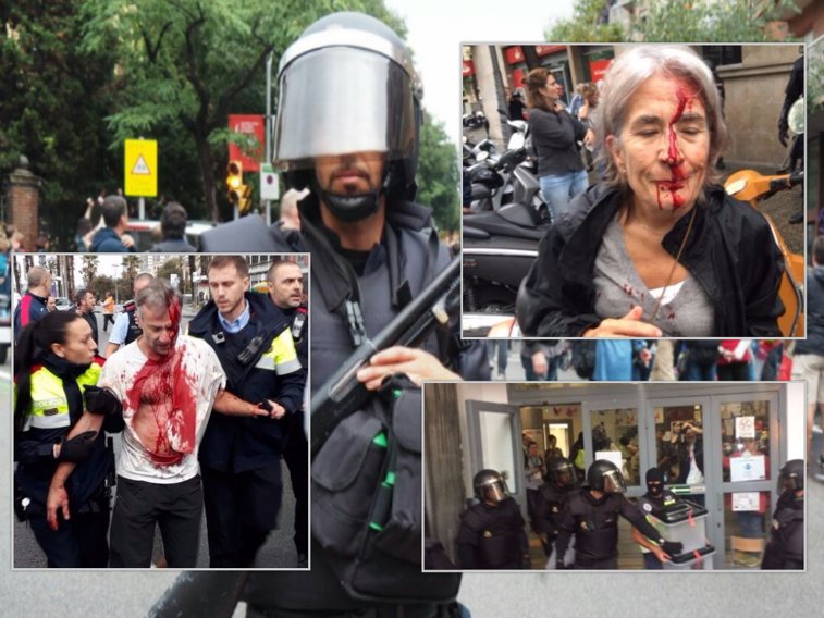 Imaginea articolului Referendum în Catalonia | Peste 890 de răniţi în urma confruntărilor violente dintre votanţi şi poliţia spaniolă / Primele reacţii ale liderilor europeni 