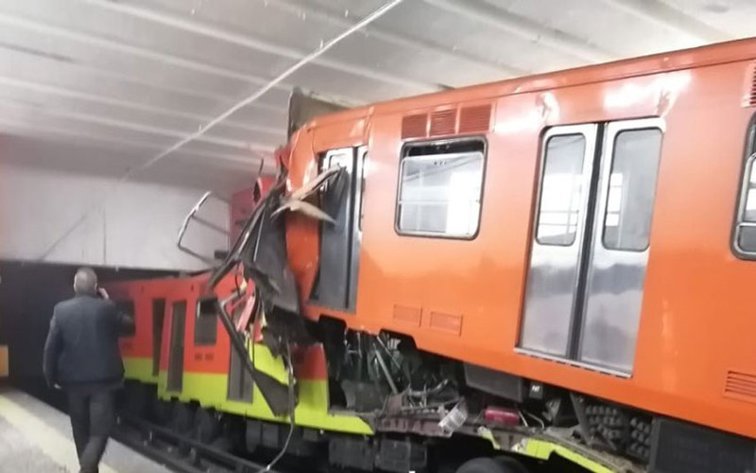 Imaginea articolului Cel puţin un mort şi zeci de răniţi după ciocnirea a două trenuri de metrou în Mexic | VIDEO