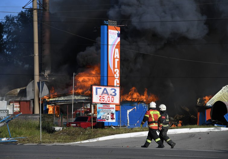 Imaginea articolului Explozie la o benzinărie din Rusia. Mai multe persoane au fost transportate la spital cu arsuri