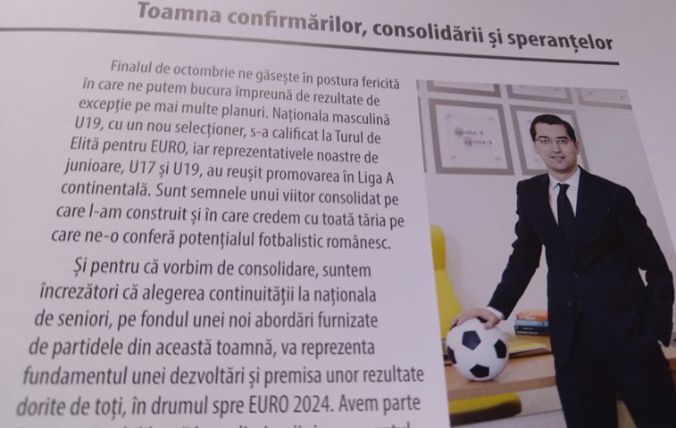 Imaginea articolului COMENTARIU Sorin Avram: Răzvan Burleanu spulberă teoria că fotbalul românesc nu are prezent şi nici viitor 