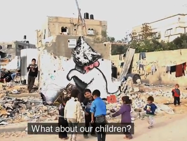Imaginea articolului Videoclip realizat de Banksy despre dezastrul din Fâşia Gaza - IMAGINI surprinse la 6 luni de la finalul războiului