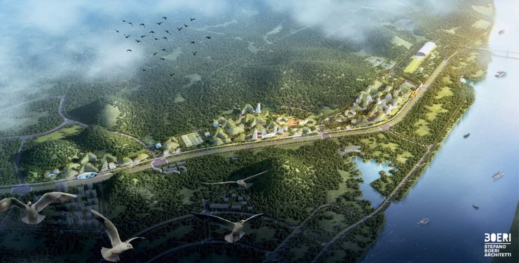 Imaginea articolului FOTO China construieşte un oraş acoperit COMPLET de pădure. 40.000 de copaci vor fi plantaţi în cadrul proiectului inedit pentru a combate poluarea aerului