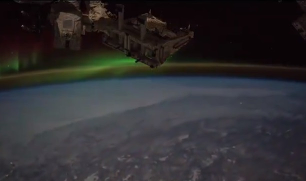 Imaginea articolului Cum arată Aurora Boreală filmată de pe Staţia Spaţială Internaţională