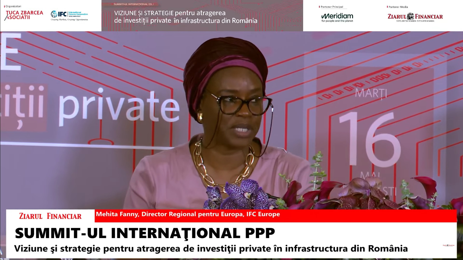 Mehita Fanny, IFC Europe: PPP rămâne un instrument pentru dezvoltarea infrastructurii şi este important să ne uităm spre el, chiar dacă am avut experienţe nefericite