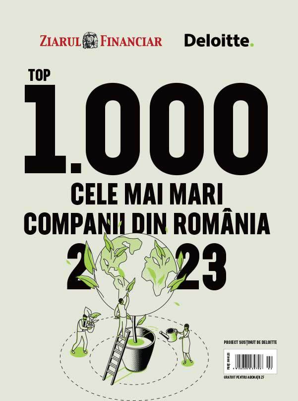 ZF şi Deloitte au lansat anuarul Top 1.000 cele mai mari companii din România, ediţia a şasea . Top 1.000 de companii reprezintă 46% din cifra de afaceri totală şi 25% din profit. Creşte gradul de concentrare în economie şi ponderea Top 1.000 în total business.