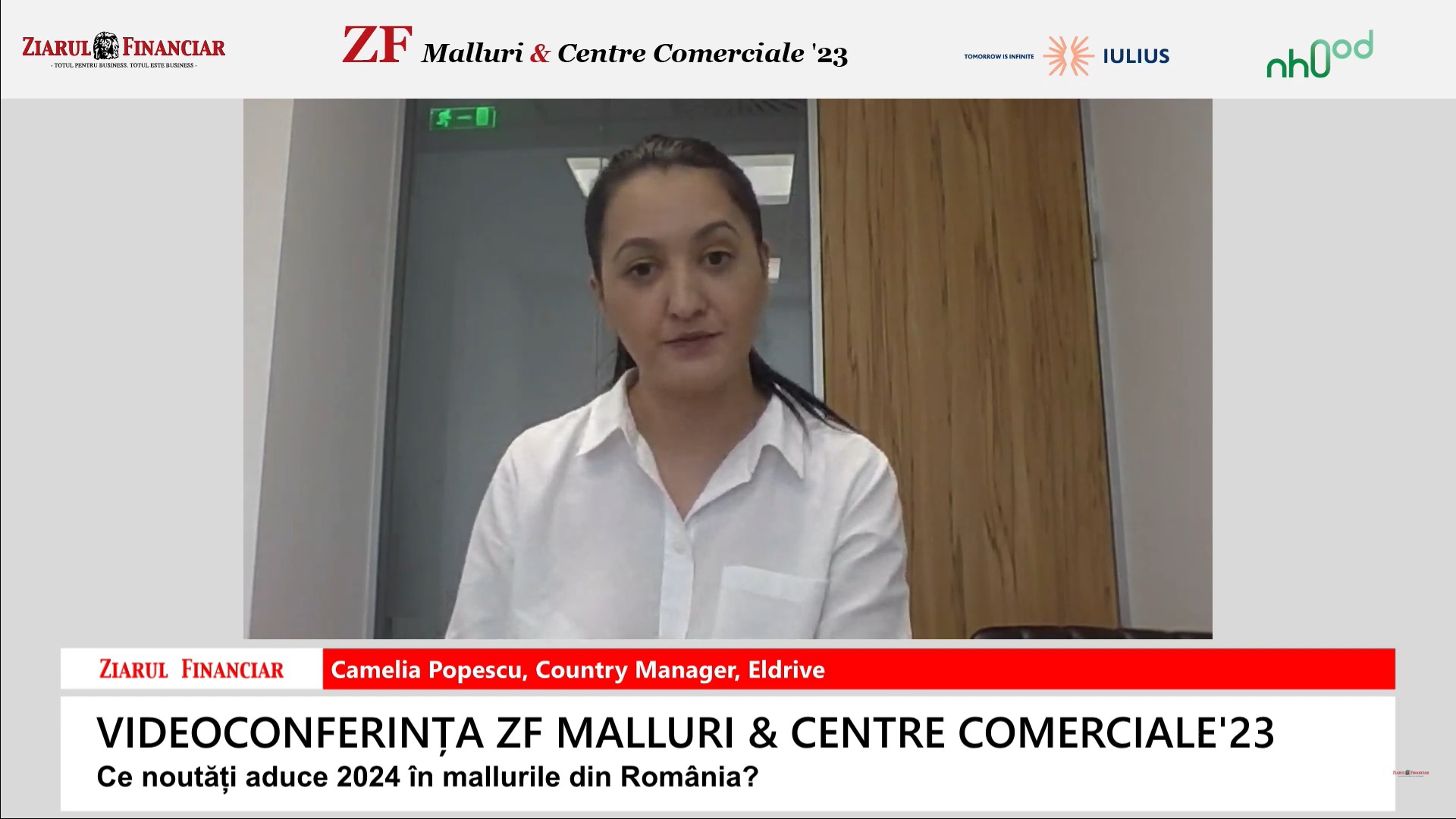 Camelia Popescu, Eldrive: Preconizăm că centrele comerciale şi parcurile de retail vor fi cele mai importante locaţii pentru dezvoltarea reţelei de staţii de încărcare pentru vehicule electrice în 2024