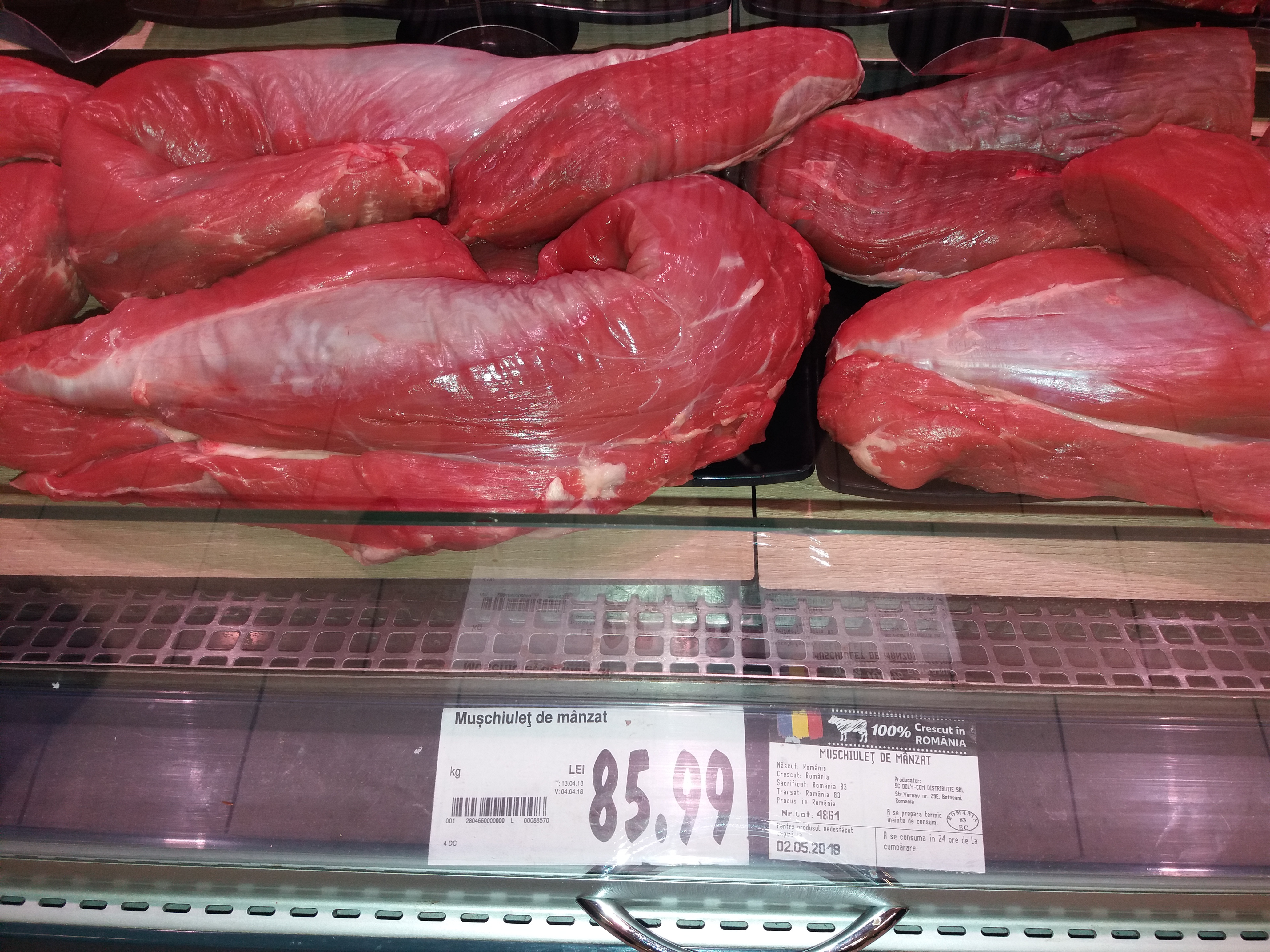 Muşchiuleţul de mânzat a ajuns la 85 lei/kg în marile lanţuri de magazine. Ministrul Agriculturii: „Sunt preţuri care, evident, nu sunt accesibile pentru orice om”