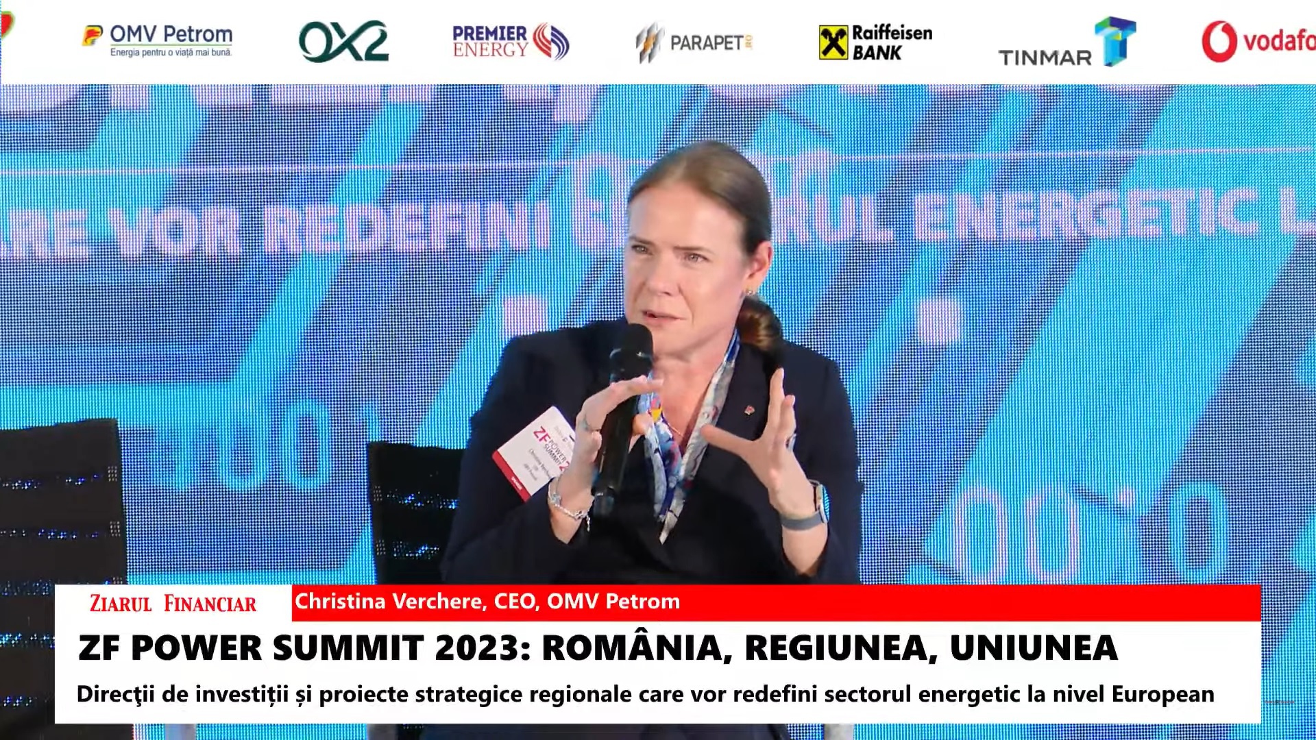 ZF Power Summit 2023. Christina Verchere, CEO OMV Petrom: Principala destinaţie a gazului din Marea Neagră este piaţa din România. Vom lua decizia finală de investiţii până la jumătatea anului