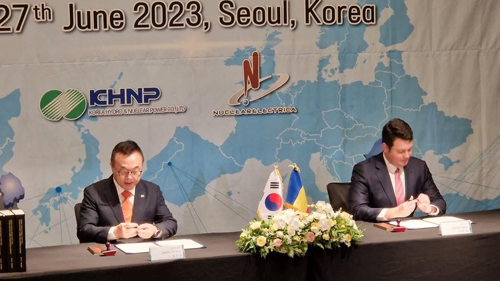 Nuclearelectrica şi Korea Hydro semnează contractul pentru finalizarea primei instalaţii de detritiere din Europa, la CNE Cernavoda