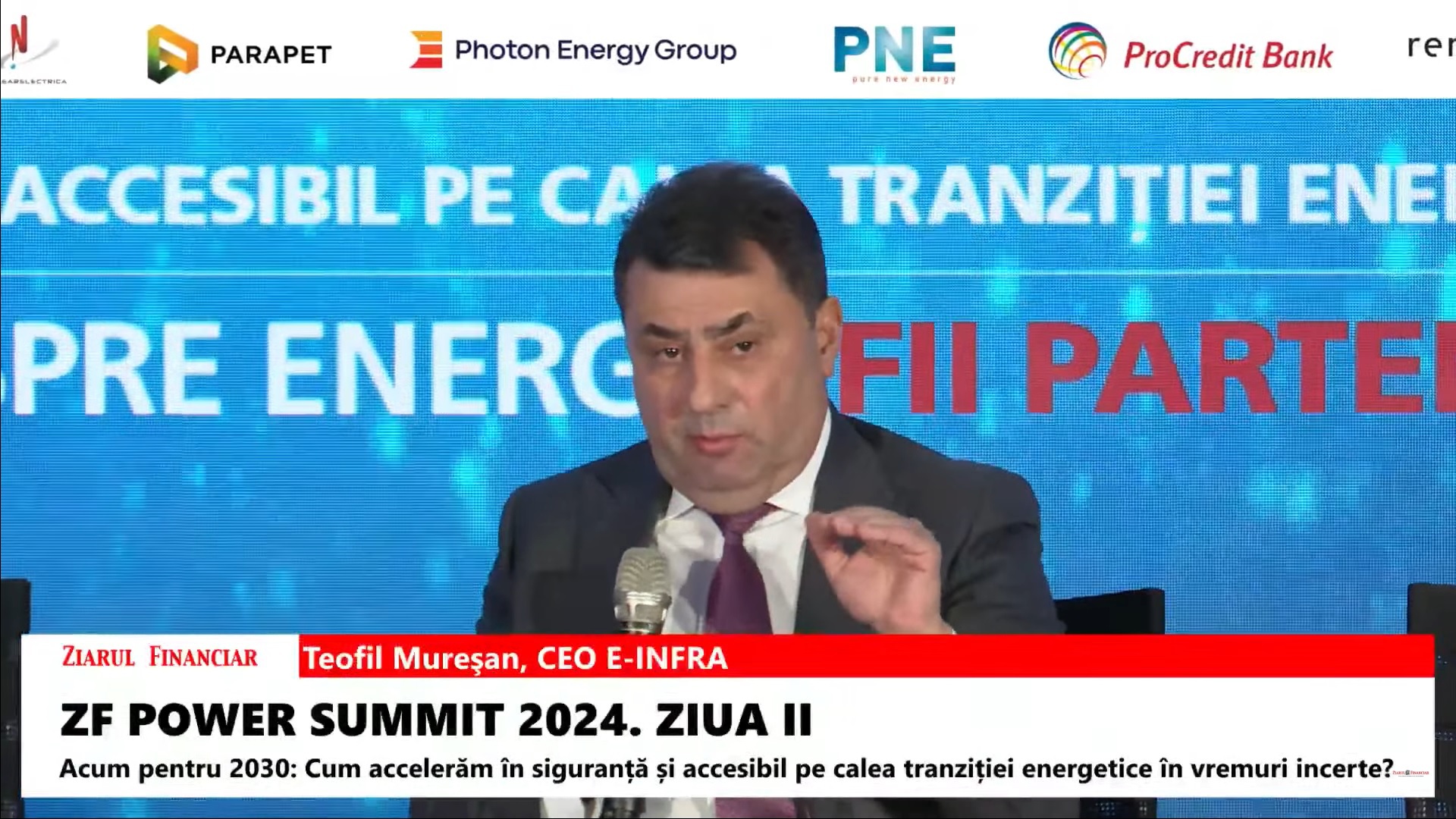 Teofil Mureşan, CEO E-INFRA: Vom pune în funcţiune 120 MWh de stocare în 2024, jumătate în iulie şi jumătate până la finalul anului