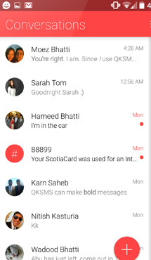 Aplicaţia zilei: QKSMS - SMS/MMS Messenger