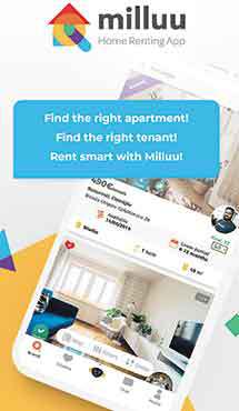 Aplicaţia zilei: Milluu - Home Renting App