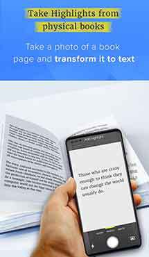 Aplicaţia zilei: Underline - Scan book to text & Digitize your book