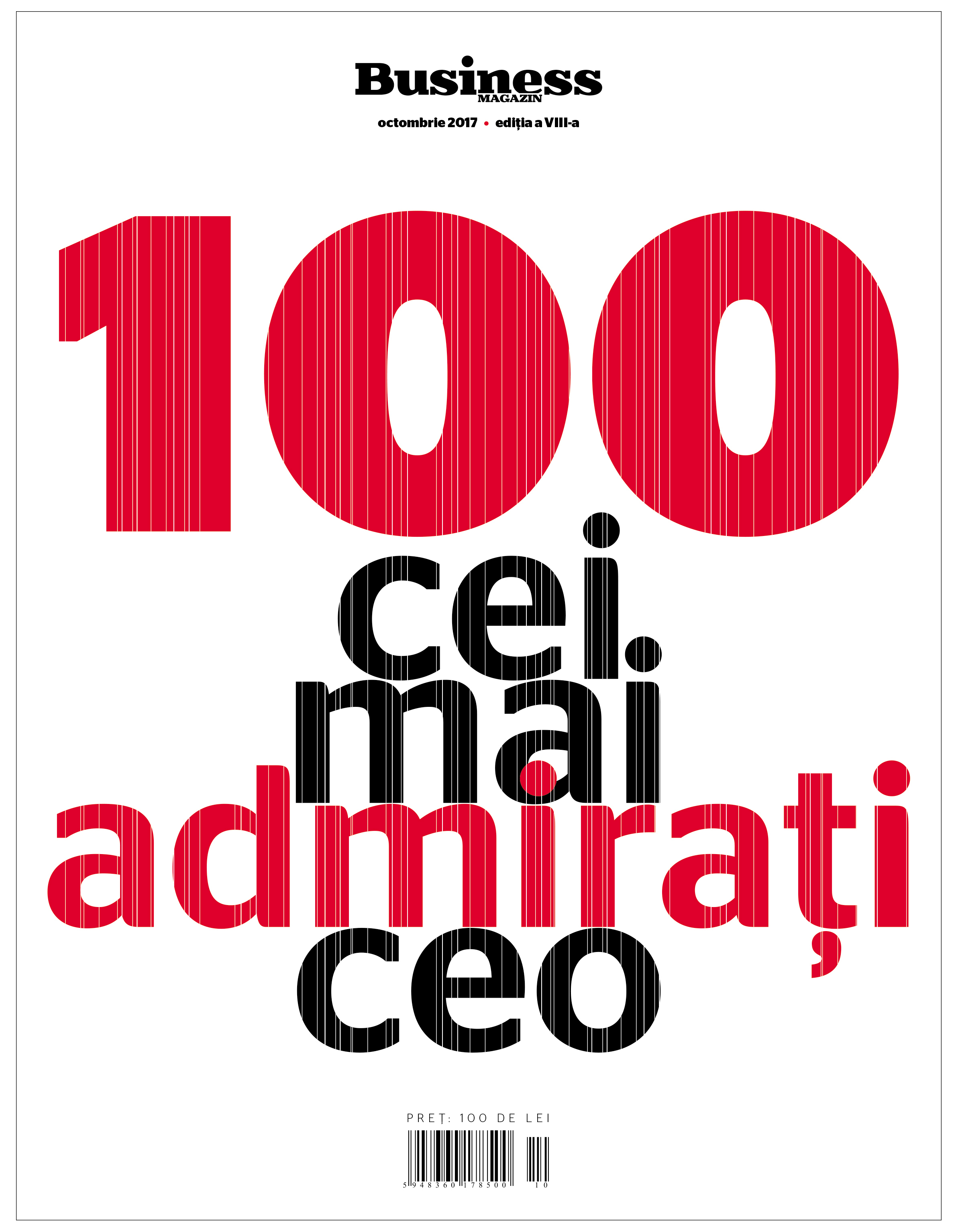 Business Magazin îi premiază săptămâna viitoare pe cei mai admiraţi CEO din România