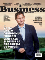 Ce puteţi citi în noul număr din Business MAGAZIN: „Vrem să fim campionul Europei Centrale şi de Est la producţia de vinuri.“