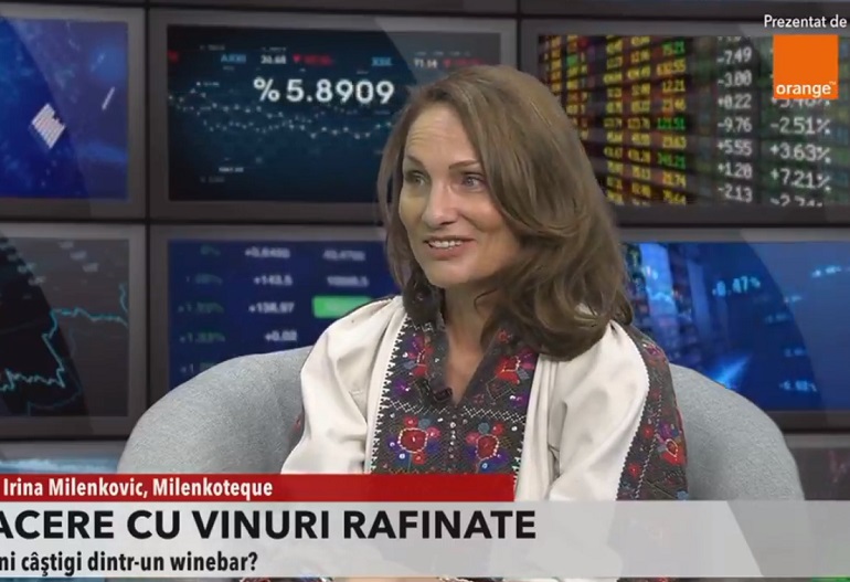 ZF Live. Irina Milenkovic, fondator Winebar Milenkoteque: Deschiderea unui winebar ajunge la investiţii de 50.000 de euro