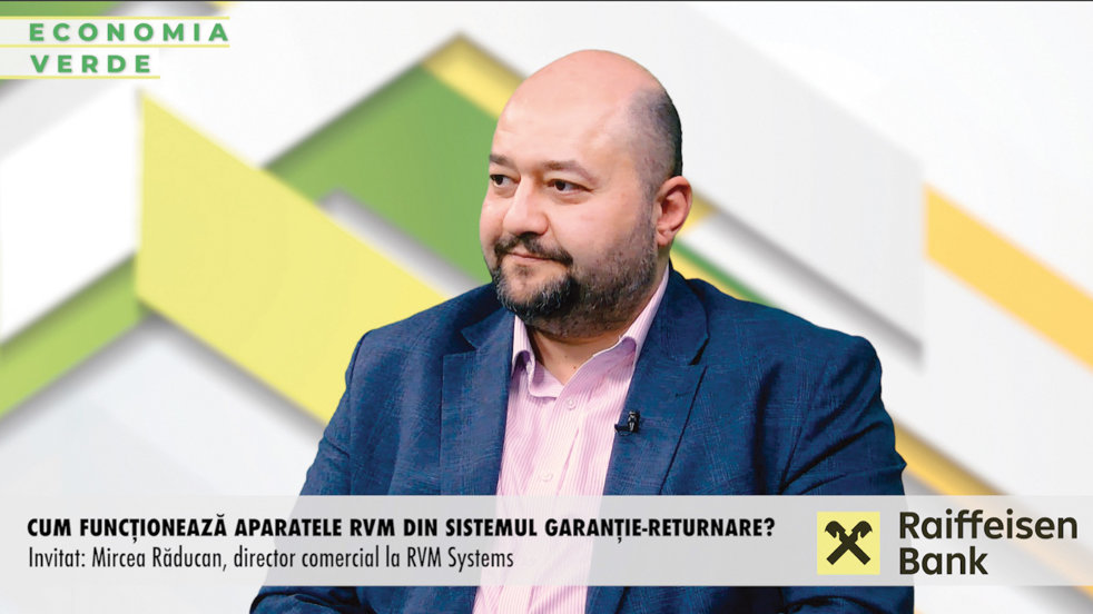 ZF Economia verde. Mircea Răducan, RVM Systems: „Sunt peste 350 de echipamente RVM funcţionale în acest moment, în tot atâtea spaţii. Noi avem peste 10% din ele“
