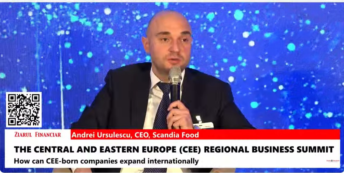 Andrei Ursulescu, CEO Scandia Food: Companiile locale se pot extinde pe pieţele din afară dacă au suficienţi bani şi o strategie curajoasă, dar care să ia în calcul şi un eventual eşec. Este important să te pregăteşti de fiecare dată şi pentru ce este mai rău 