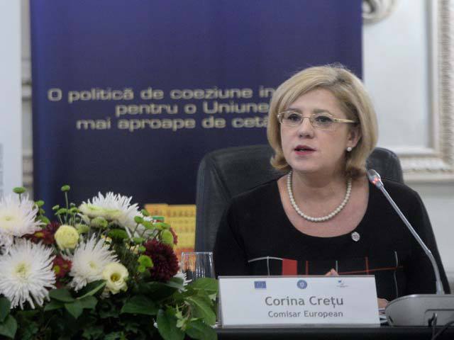 Comisarul european Corina Creţu este dezamăgită de ritmul lent în care România a derulat şi implementat programe europene 