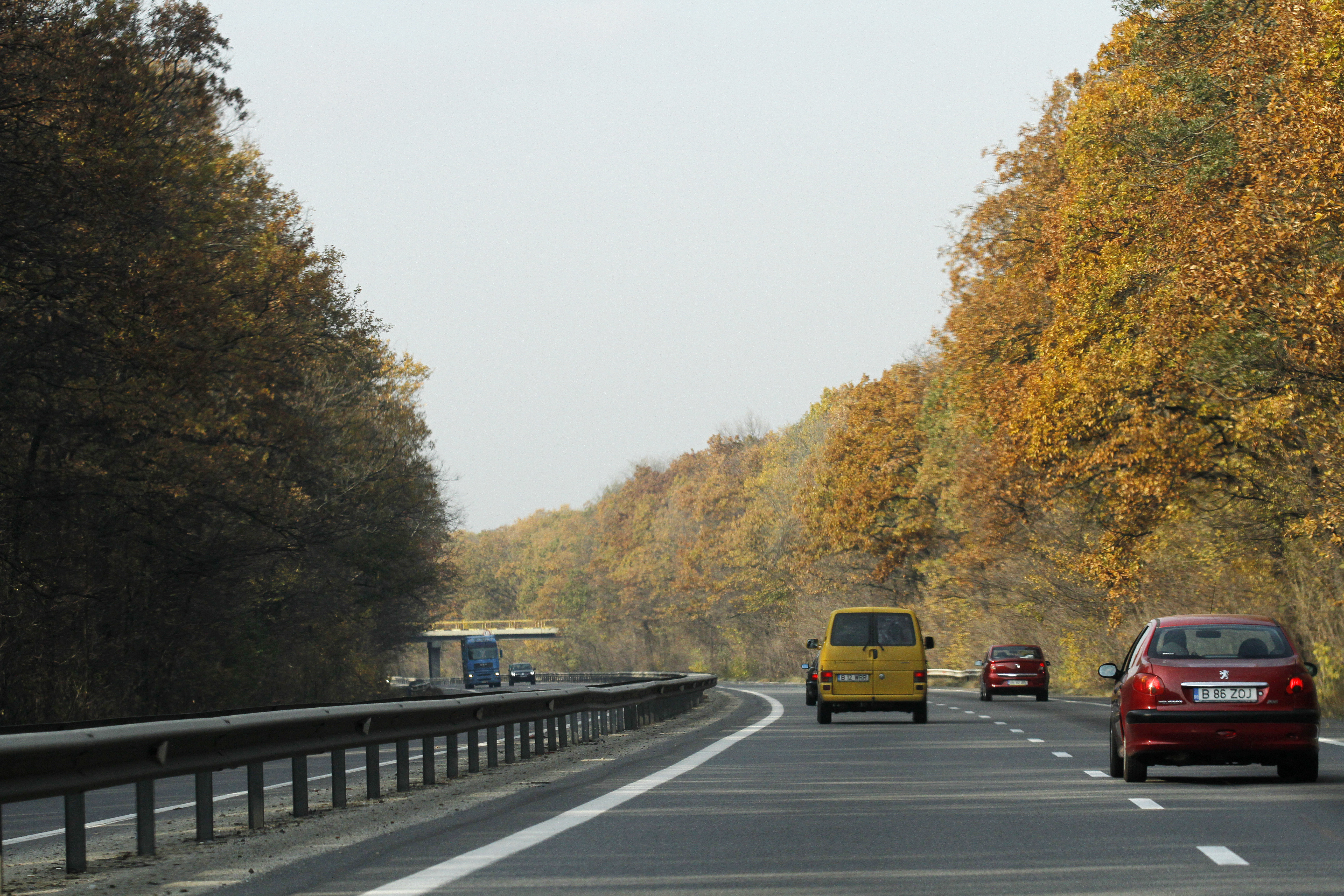 Aglomeraţie pe Autostrada Bucureşti - Piteşti, sensul către Capitală