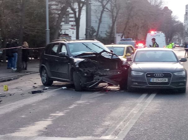 Şoferul drogat care a provocat un accident,sâmbătă, în Bucureşti, la audieri după ce a fost externat