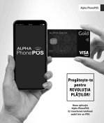 Alpha Bank lansează o aplicaţie prin care comercianţii pot înlocui celebrul POS de la casele de marcat cu un POS pe telefonul mobil