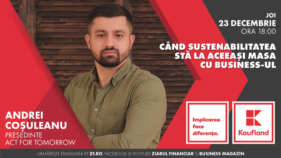 Andrei Coşuleanu, Act for Tomorrow: În 2021, peste 1 milion de români au venit la aparatele de colectare deşeuri din cadrul magazinelor Kaufland din toată ţara şi au adus ambalaje în vederea reciclării