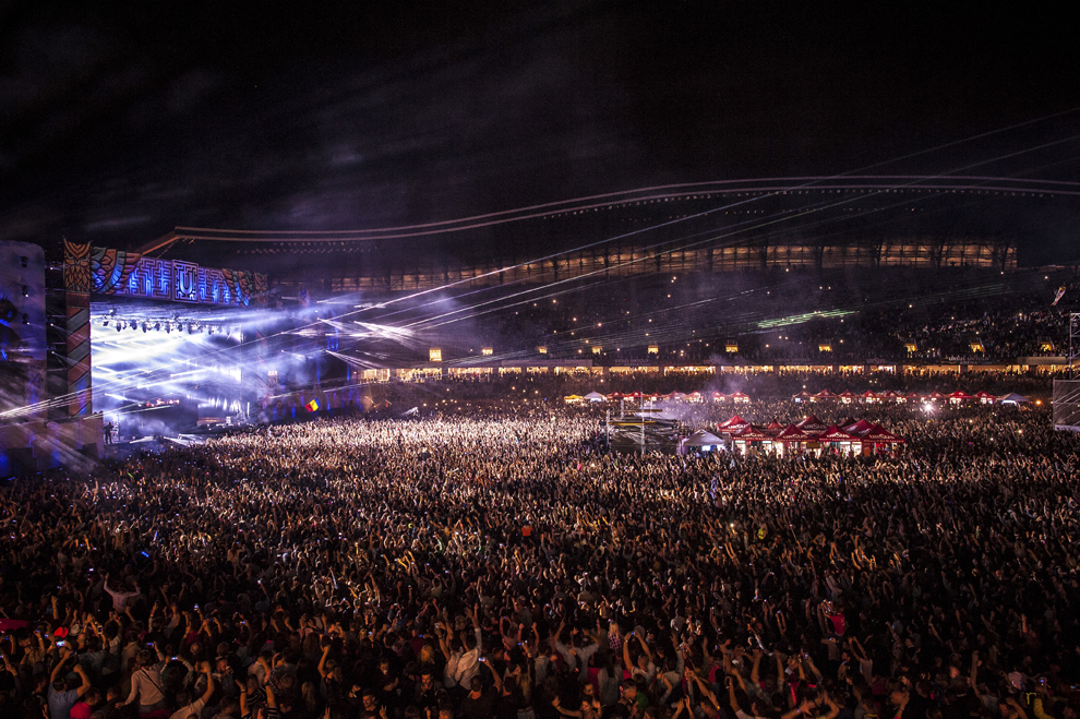 Avicii mixeaza in cadrul festivalului Untold, pe Cluj Arena, vineri, 31 iulie 2015.