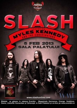 Slash va concerta la Bucuresti in februarie 2013