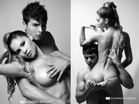 Virgina Argentinei a pozat nud alături de fratele ei (Poze)
