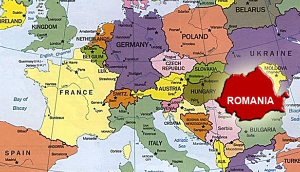 Image result for romania pe harta europei
