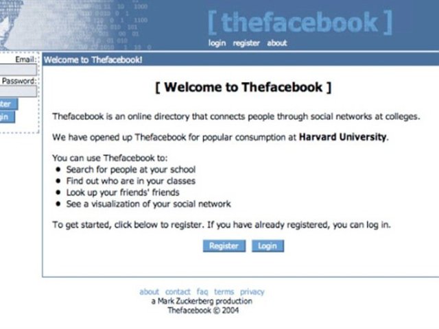 La lansarea din 1994, site-ul lui Mark Zuckerberg TheFacebook, era destinat doar studenţilor de la Harvard