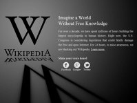 Wikipedia, primul site care se închide temporar pentru a protesta împotriva legii controversate antipiraterie din SUA