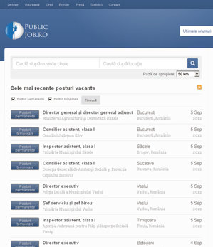 PublicJob.ro centralizează ofertele de muncă disponibile în sectorul public