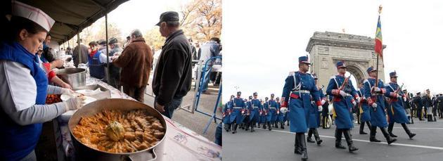 1 DECEMBRIE 2013. Programul paradei militare de la Arcul de Triumf. HARTA FESTIVITĂŢILOR organizate de primării în Bucureşti şi în ţară