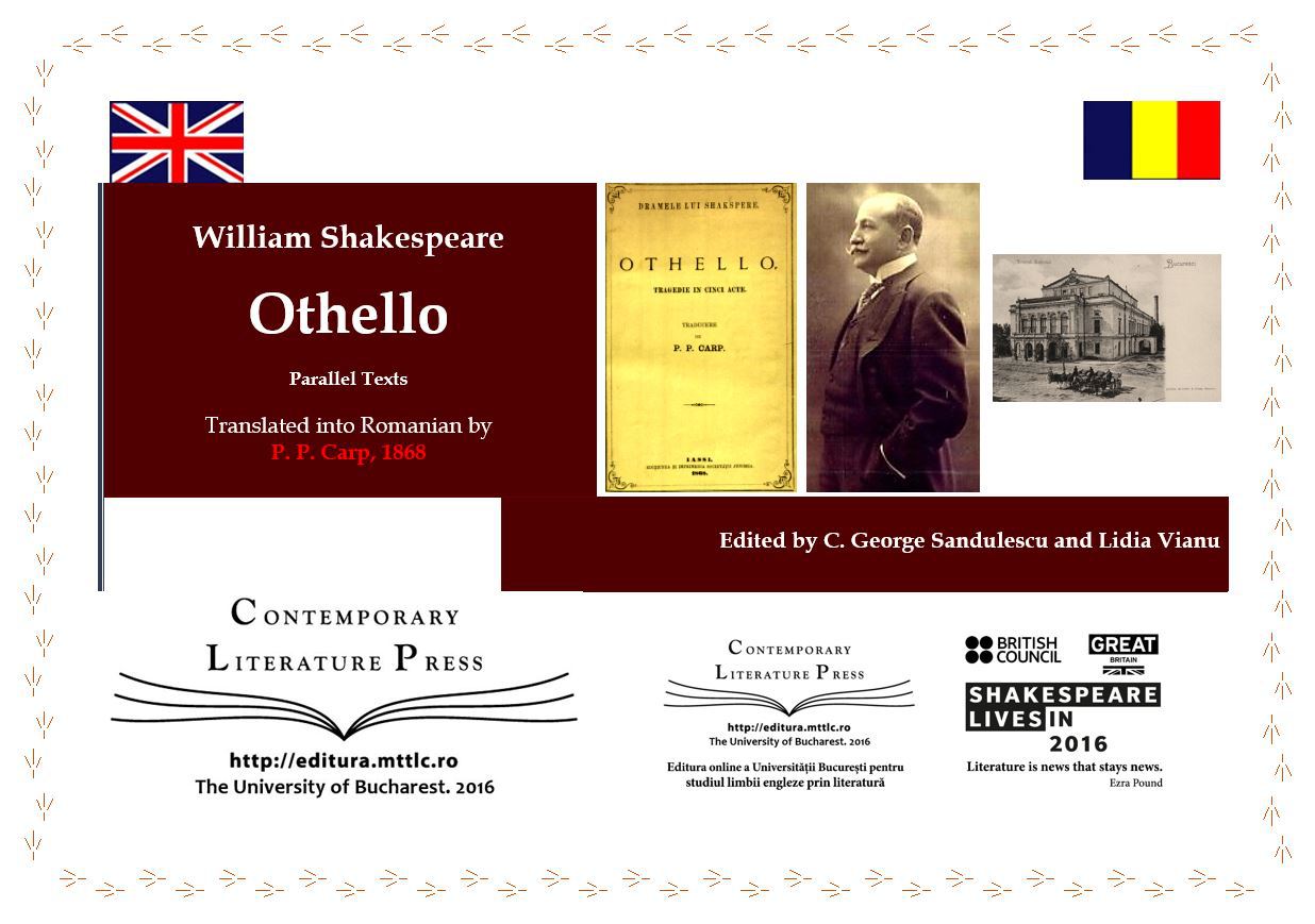 Othello tradus la 1868/ de C. George Sandulescu şi Lidia Vianu