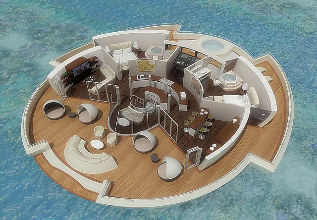 O insulă plutitoare de lux în valoare de 173 mil. euro ar putea deveni viitorul turismului. Galerie FOTO&VIDEO