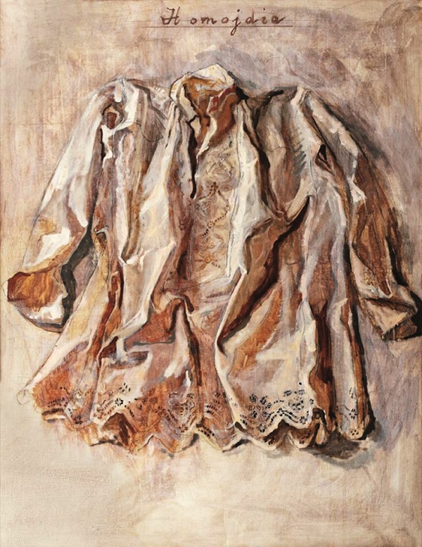 Constantin Flondor, „Cămaşă”, ulei şi creion pe pânză, 116 × 89 cm, 1983